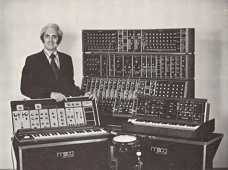 Robert with Moog System 55